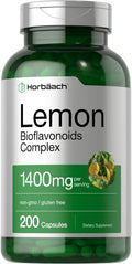 Horbäach Lemon Bioflavonoids 1400 mg – 200 Capsules | Non-GMO, Gluten Free
