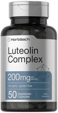 Horbäach Luteolin Complex Supplement with Rutin – 50 Capsules | Vegetarian, Non-GMO & Gluten Free Flavonoid Formula