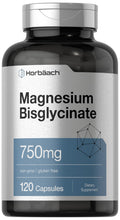Horbäach Magnesium Bisglycinate 750mg - 120 Capsules | Non-GMO & Gluten Free