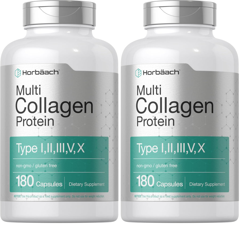 Horbäach Multi Collagen Protein 2000 mg | 180 Caps | Keto & Paleo
