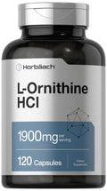 Horbäach L-Ornithine HCl 1900 mg | 120 Caps | Non-GMO & Gluten Free