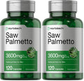 Horbäach Saw Palmetto Extract - 120 Capsules | Non-GMO & Gluten Free | Pack of 2