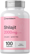 Horbaach Shilajit for Women | 100 Capsules | 2000mg | Non-GMO, Gluten-Free