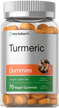 Horbäach Turmeric Gummies | 70 Count | Mango & Peach Flavor | Turmeric Curcumin with Ginger | Vegan Non-GMO & Gluten Free