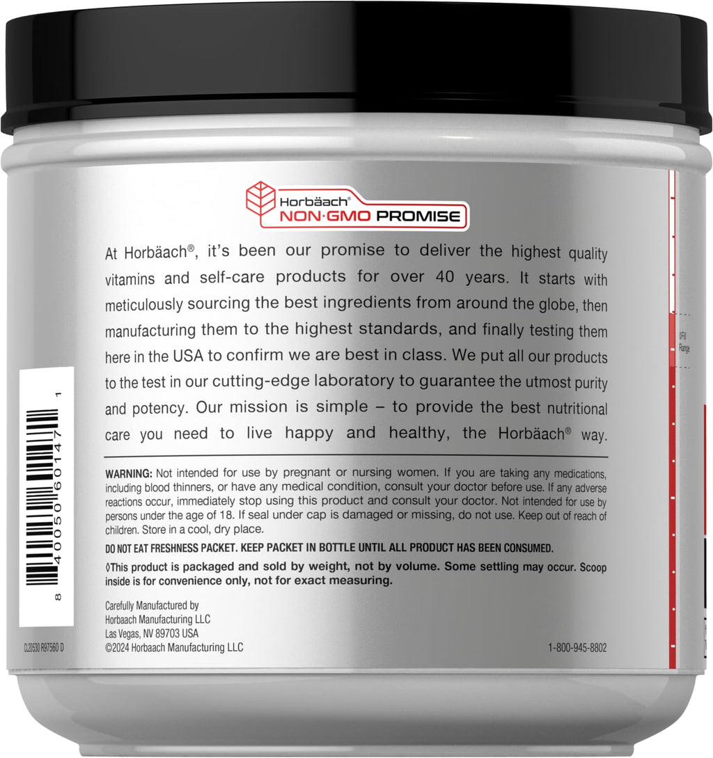 Horbäach Ultimate Joint Support Powder 1 lb – Glucosamine, Chondroitin, MSM & Turmeric | Non-GMO, Gluten Free