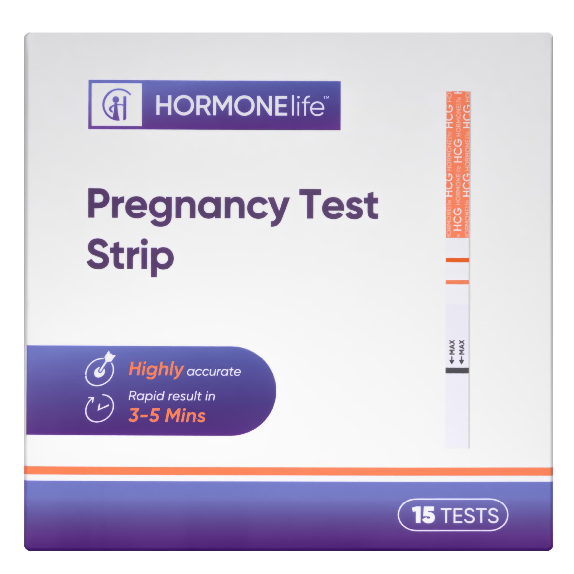 HORMONElife Pregnancy Test Strips – hCG Urine Test (15/30 Count) | 99%+ Accurate, Fast Home Kit