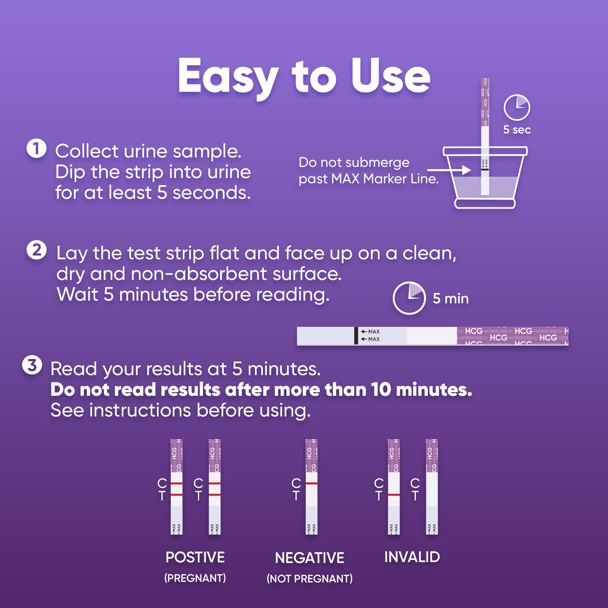 HORMONElife Early Result HCG Pregnancy Test Strips – Detect Pregnancy Early, 6 Days Before Missed Period | 15 Count
