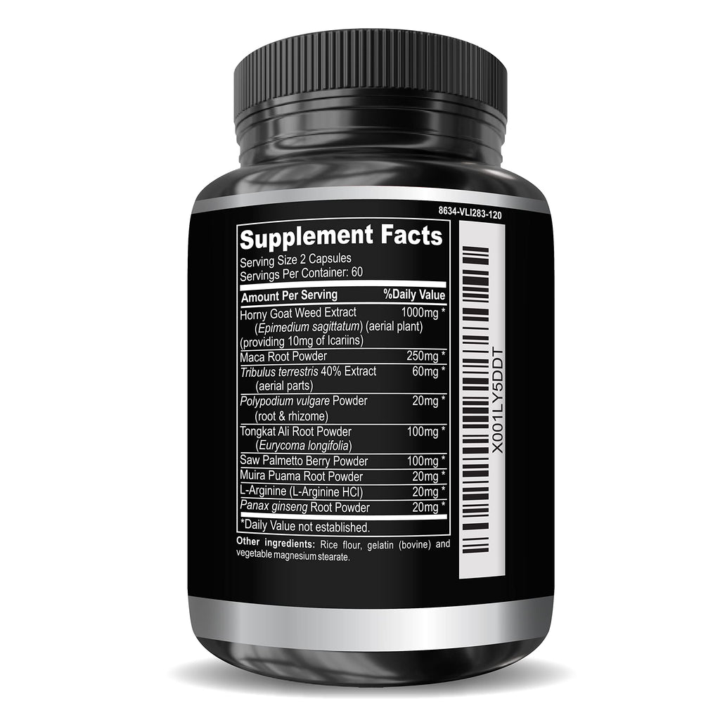 DR. MARTIN'S NUTRITION Super Strength Horny Goat Weed 1590mg – 240 Capsules (Pack of 2)