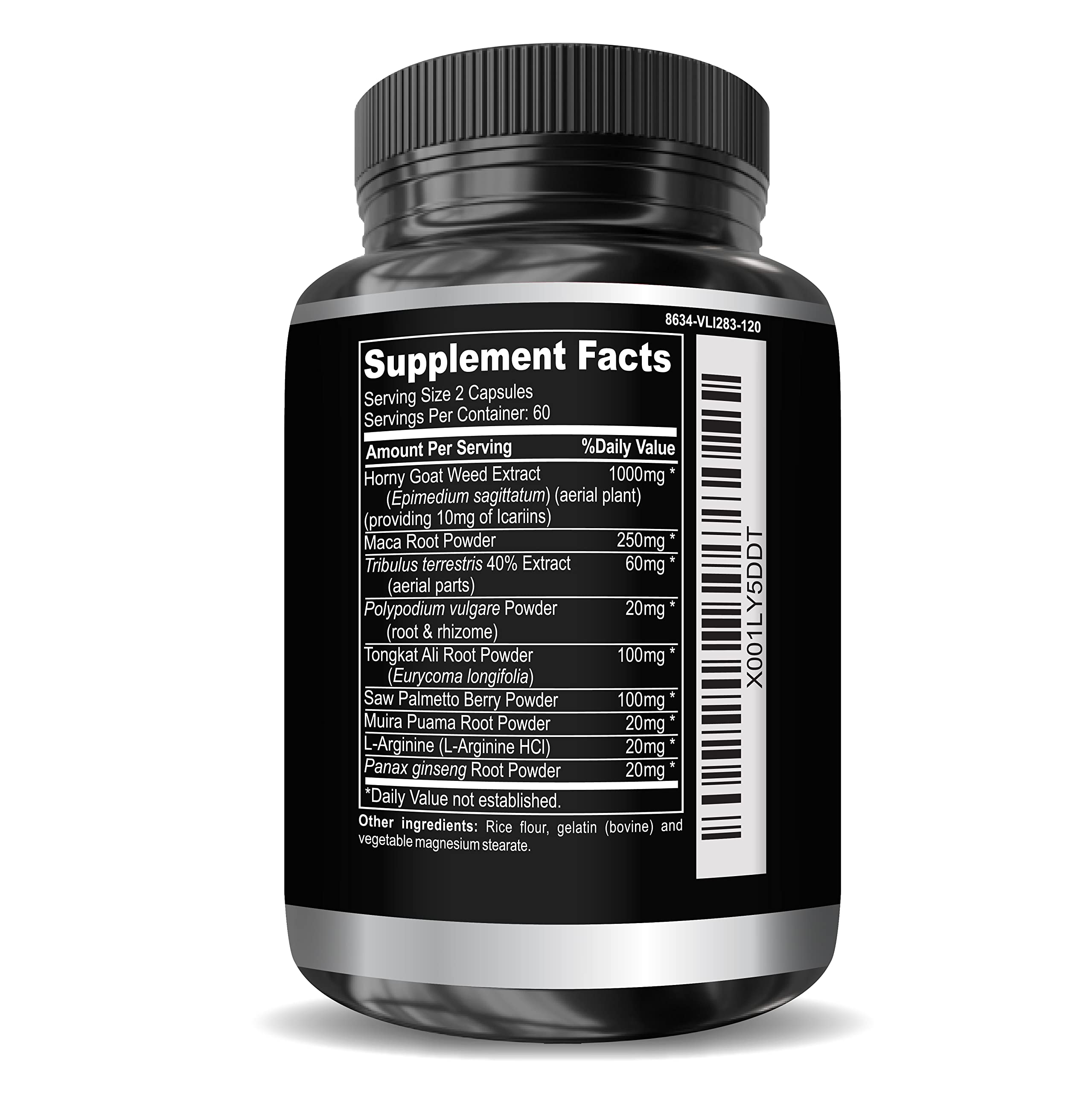 DR. MARTIN'S NUTRITION Super Strength Horny Goat Weed 1590mg – 240 Capsules (Pack of 2)