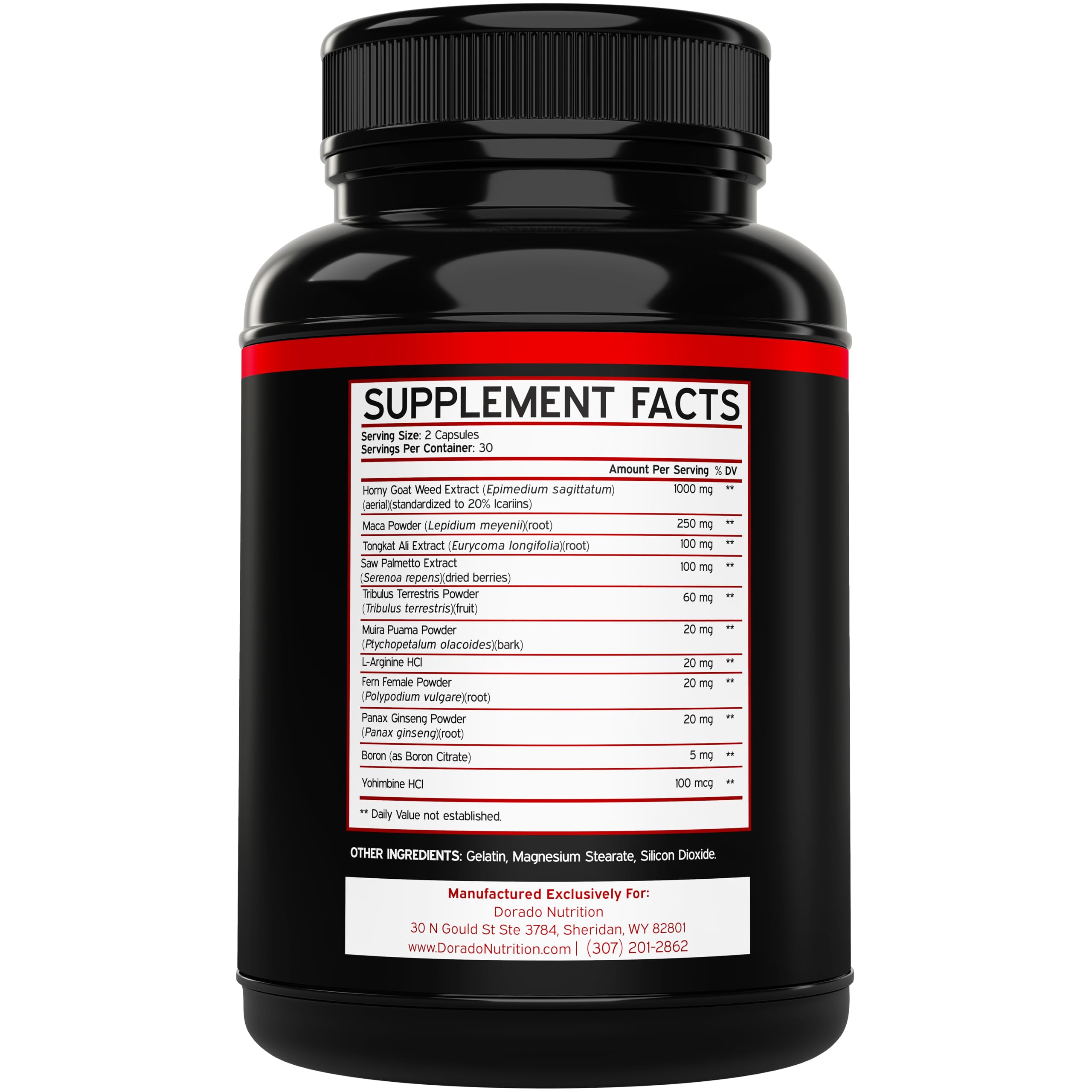 Horny Goat Weed 20% Icariins - For Men & Women | USA Made 60 Count