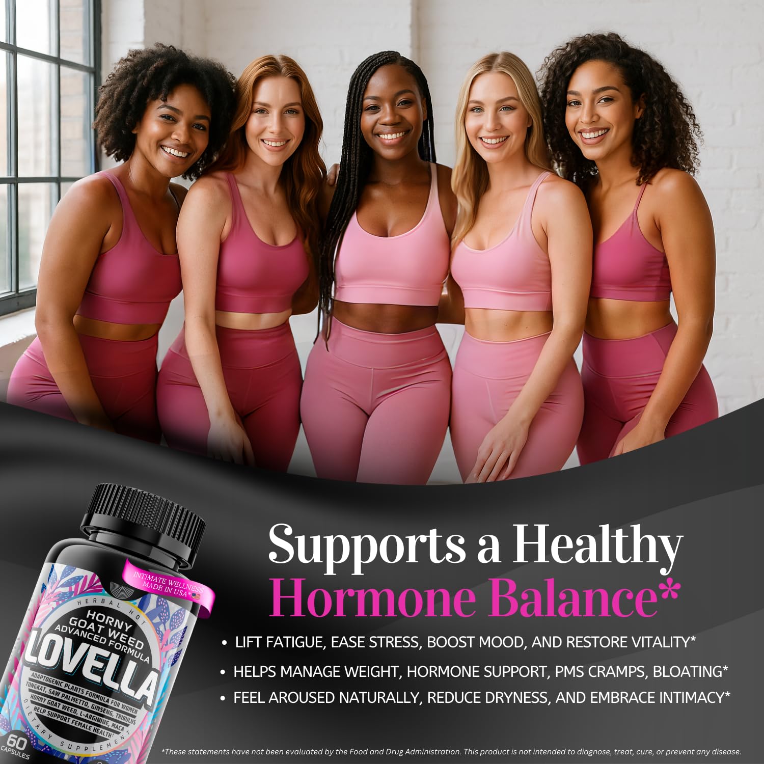 Hornygoatweed Women – Libido Booster for Women, Mood & Energy (60ct USA)