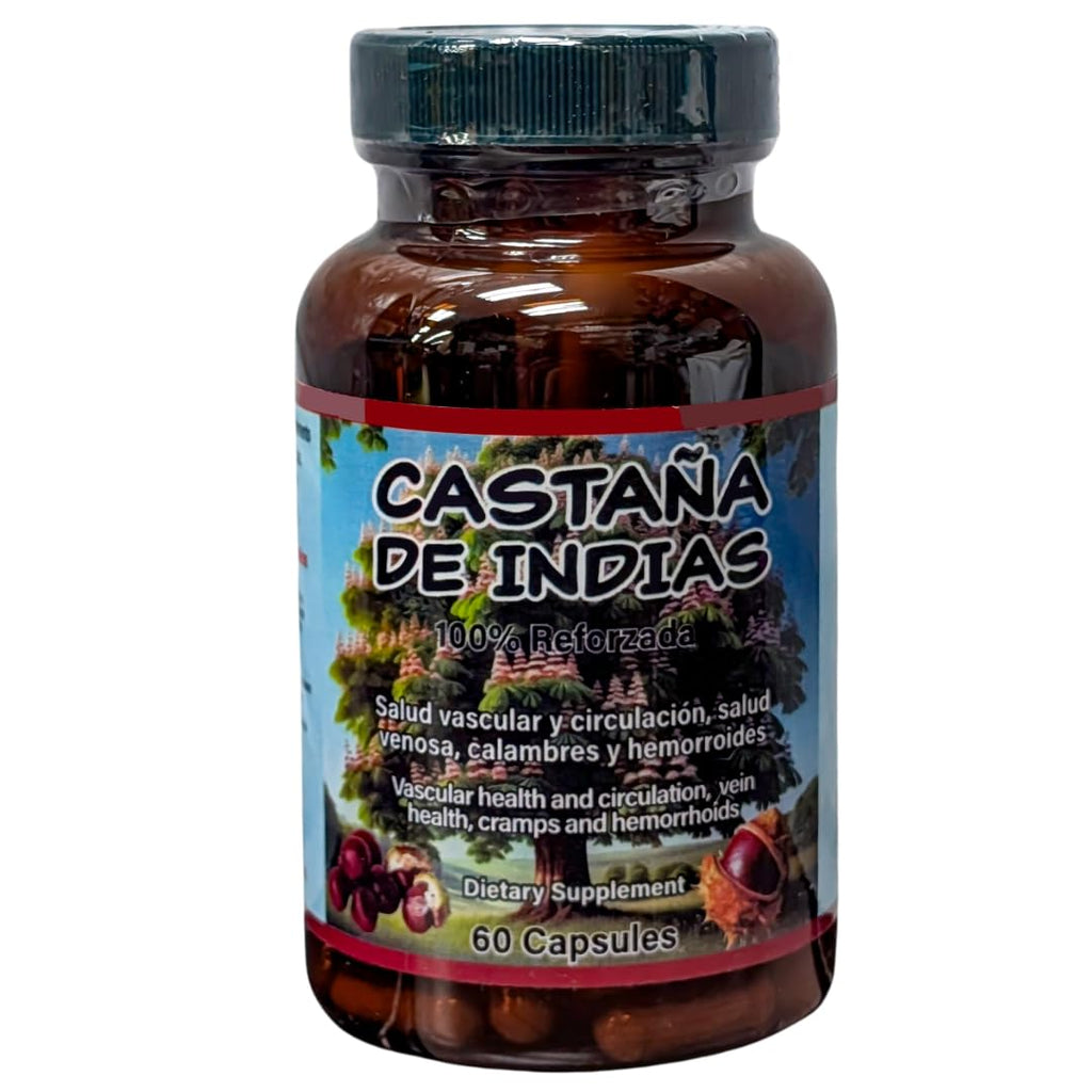 Horse Chestnut Supplement – Circulation & Vascular Health Support – with Witch Hazel, Ginkgo Biloba & Garlic – 60 Capsules