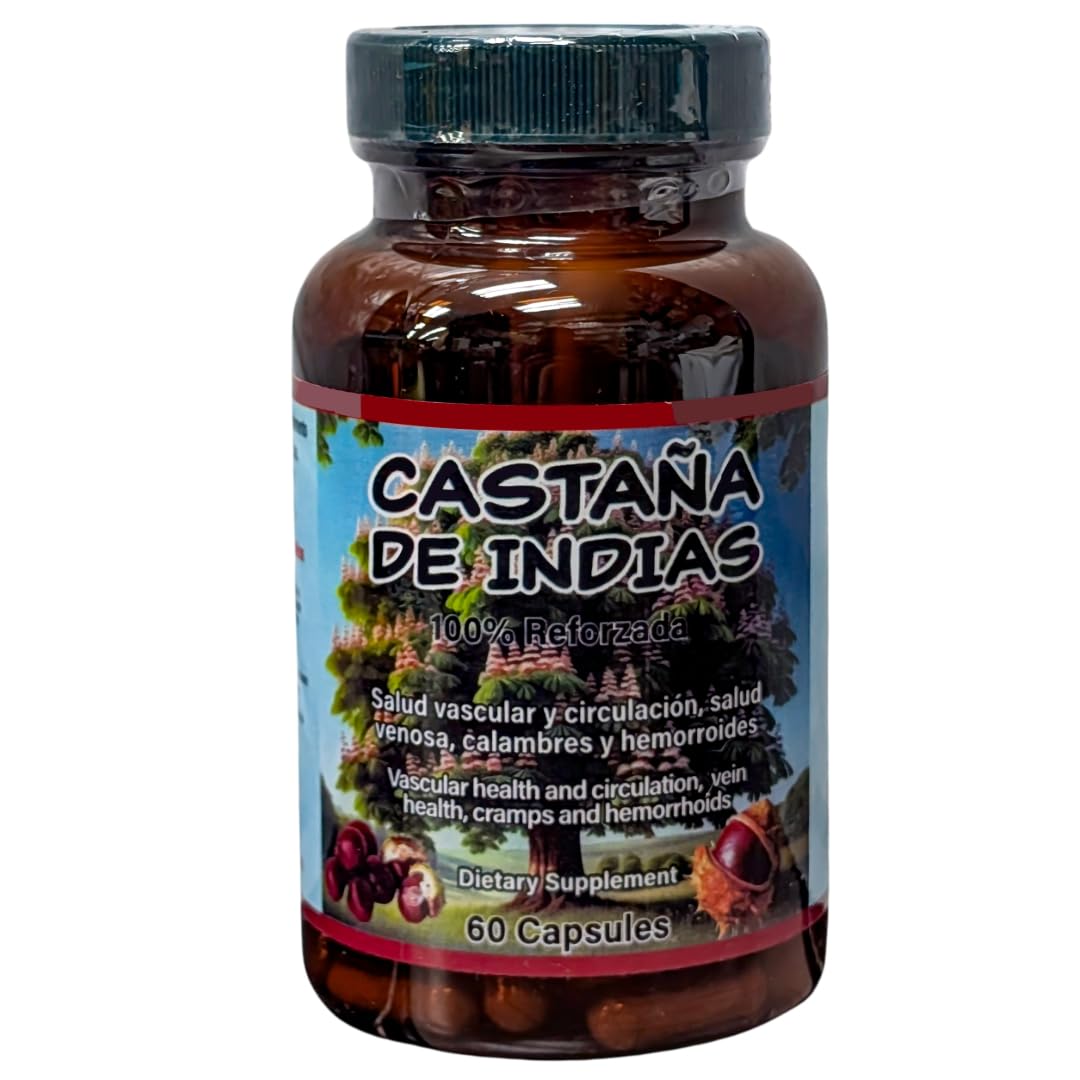 Horse Chestnut Supplement – Circulation & Vascular Health Support – with Witch Hazel, Ginkgo Biloba & Garlic – 60 Capsules