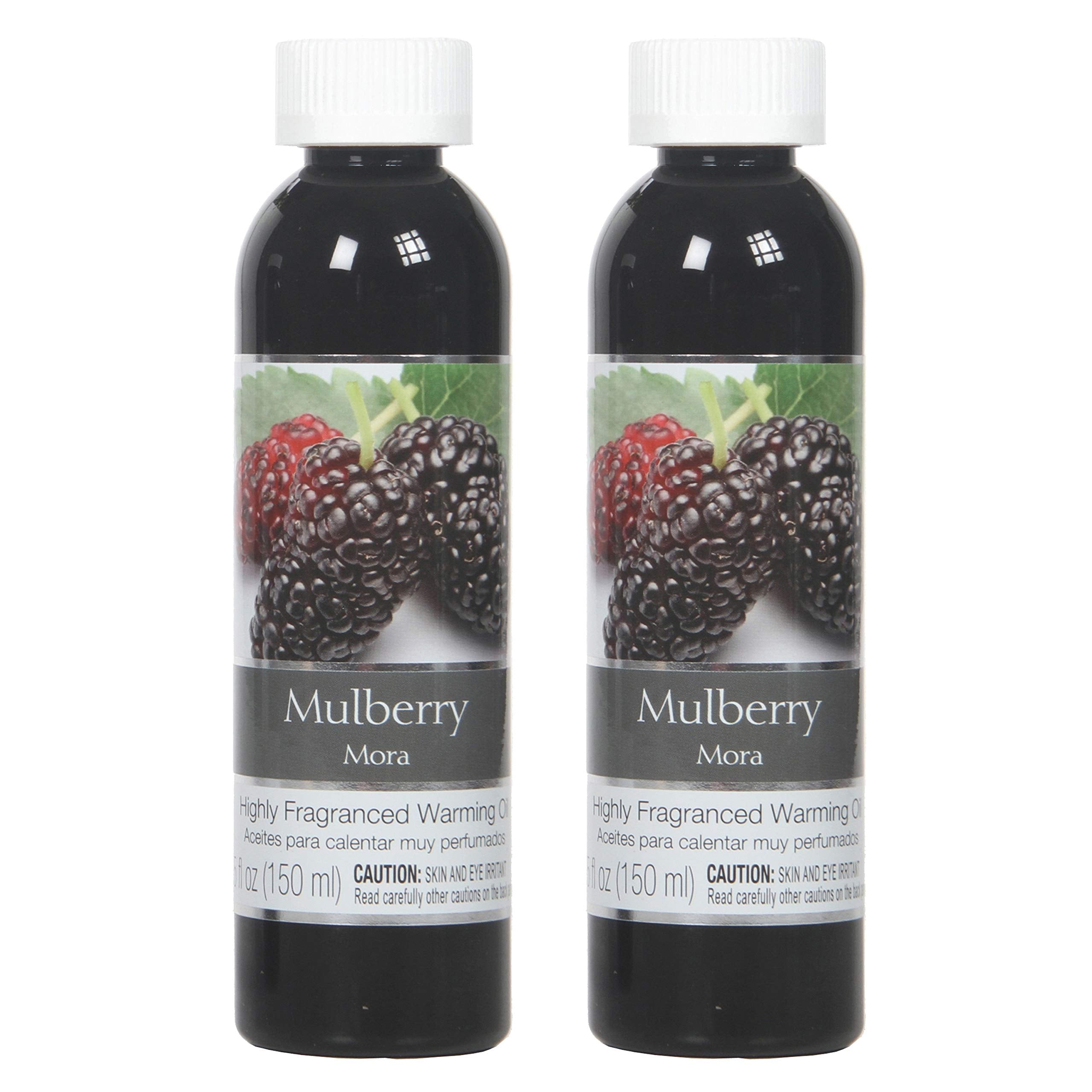 Hosley Mulberry Warming Oils – Set of 2, 5 oz each | Long-Lasting Fragrance for Weddings, Spa, Reiki