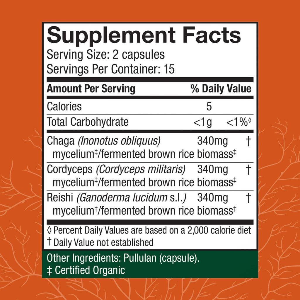 Host Defense Breathe Capsules – Immune & Respiratory Support Mushroom Supplement (30 Caps)