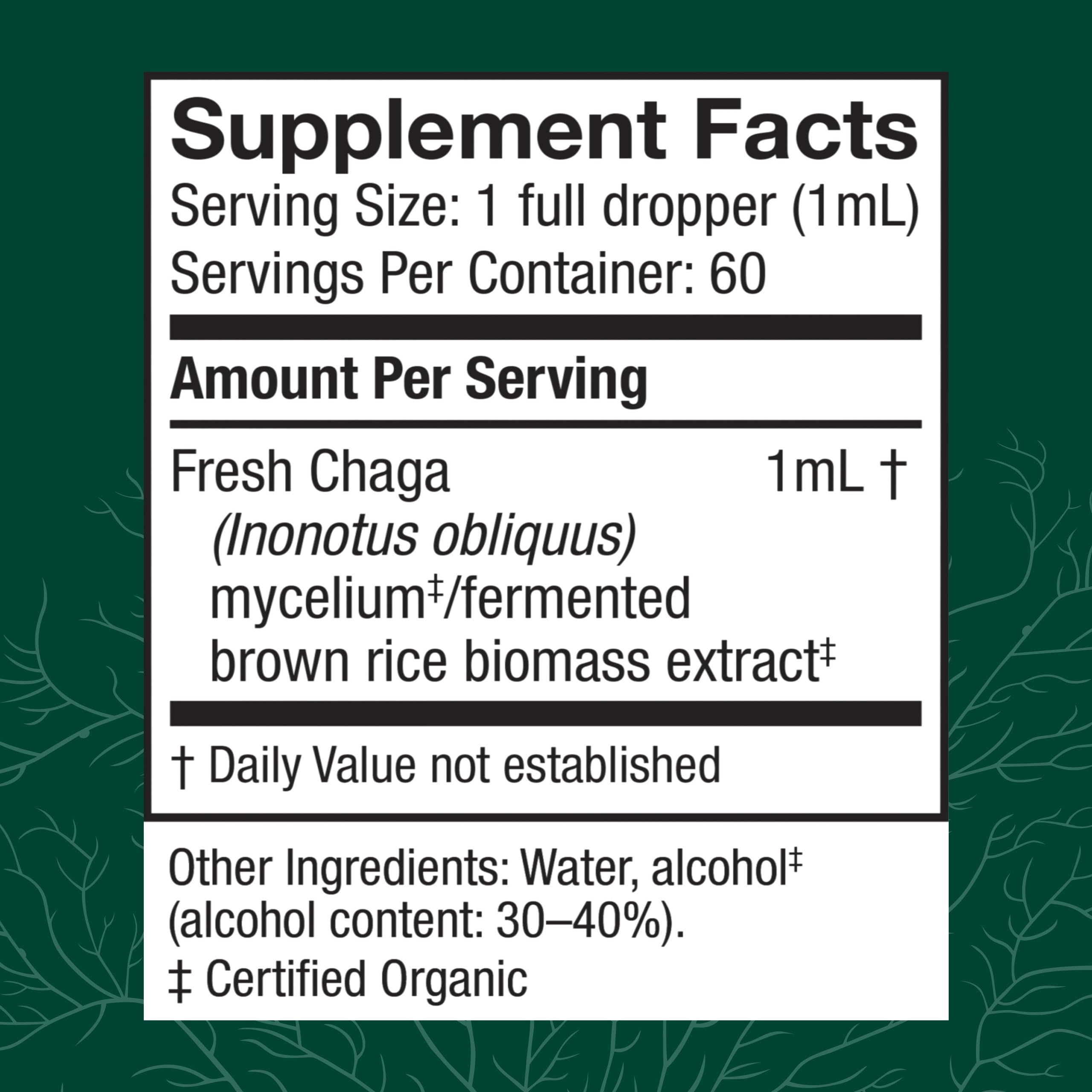 Host Defense Chaga Extract - Immune Support Supplement | 2 fl oz