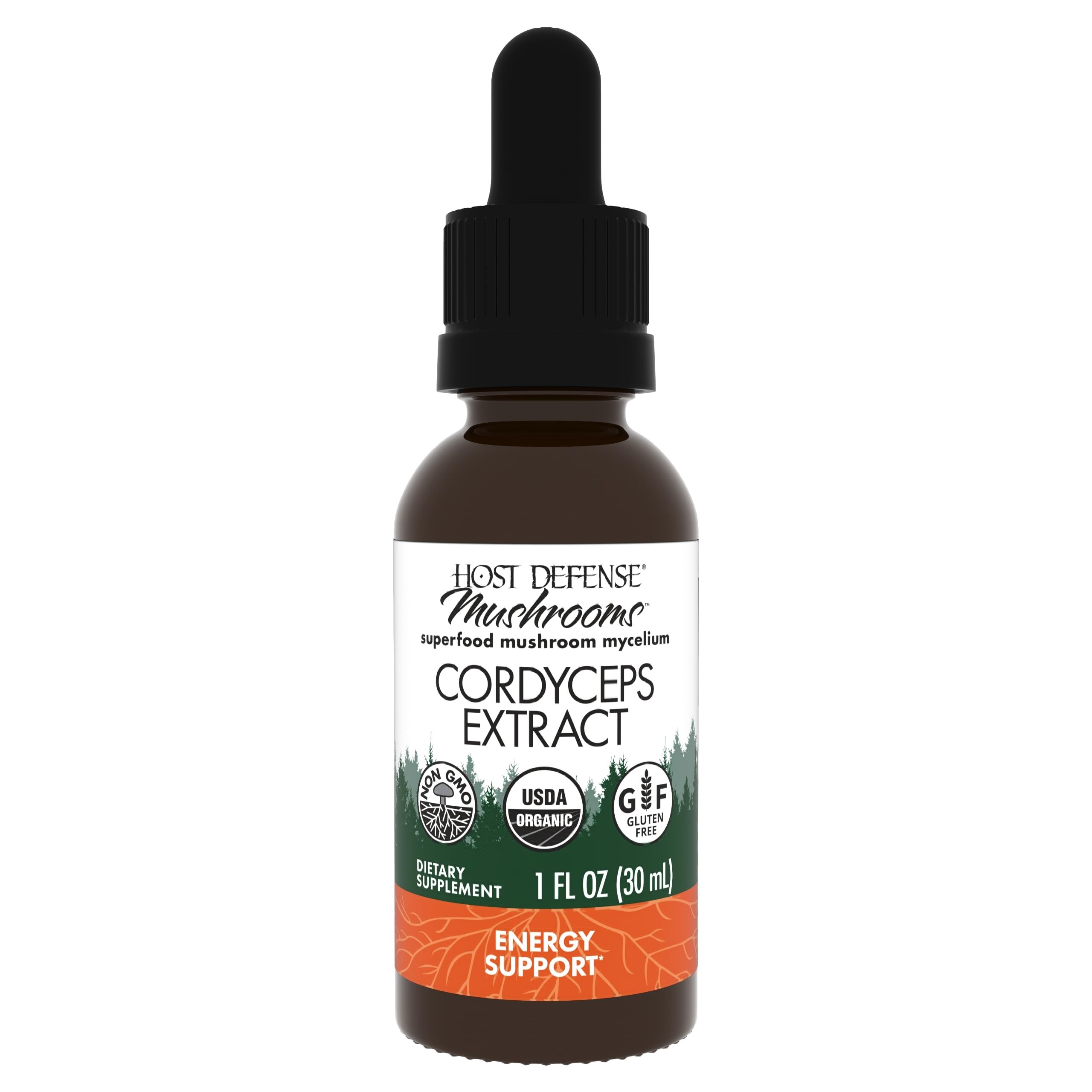 Host Defense Cordyceps Extract – Immune & Energy Support (1 fl oz)