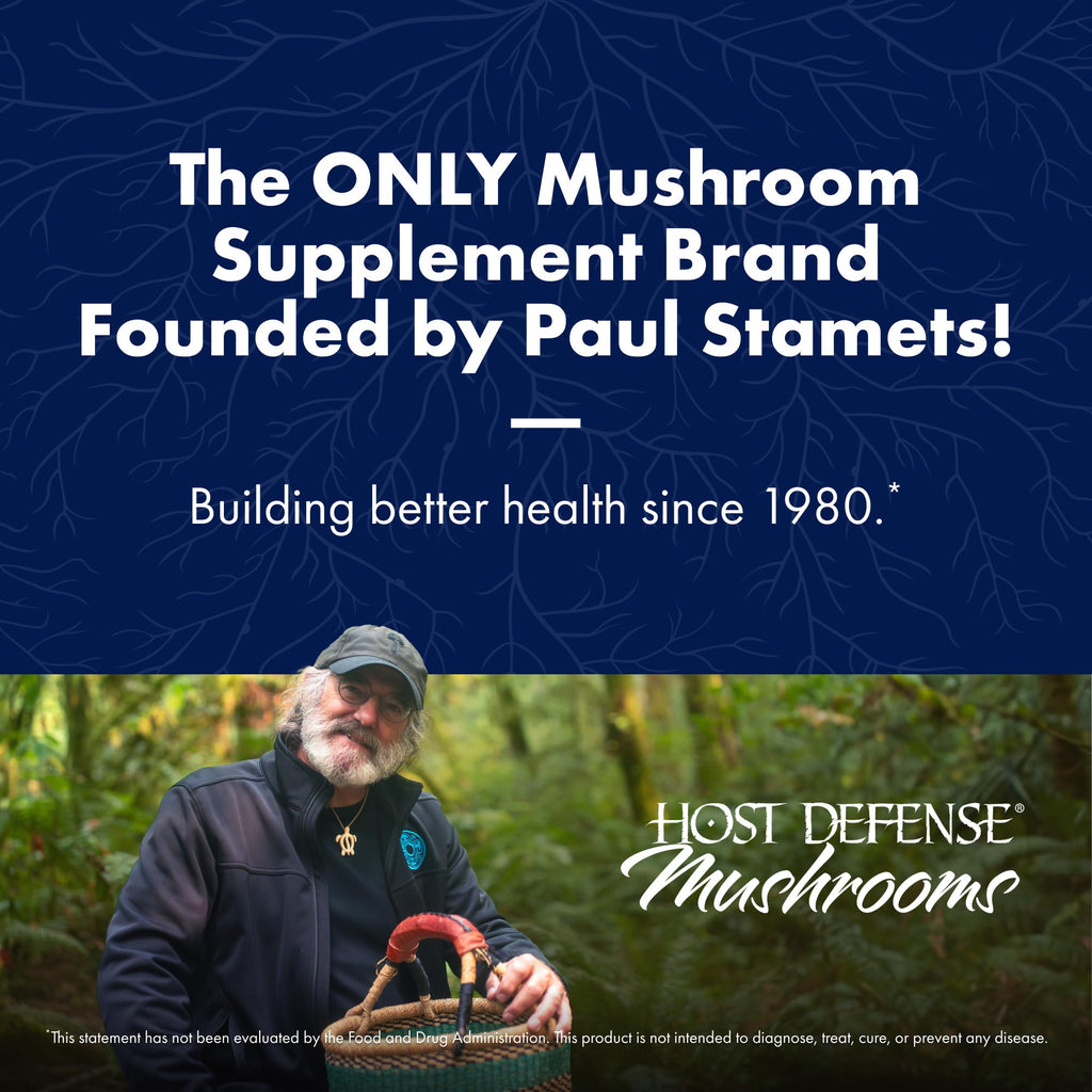 Host Defense Lion's Mane – Brain Health & Focus Support (60 Capsules)