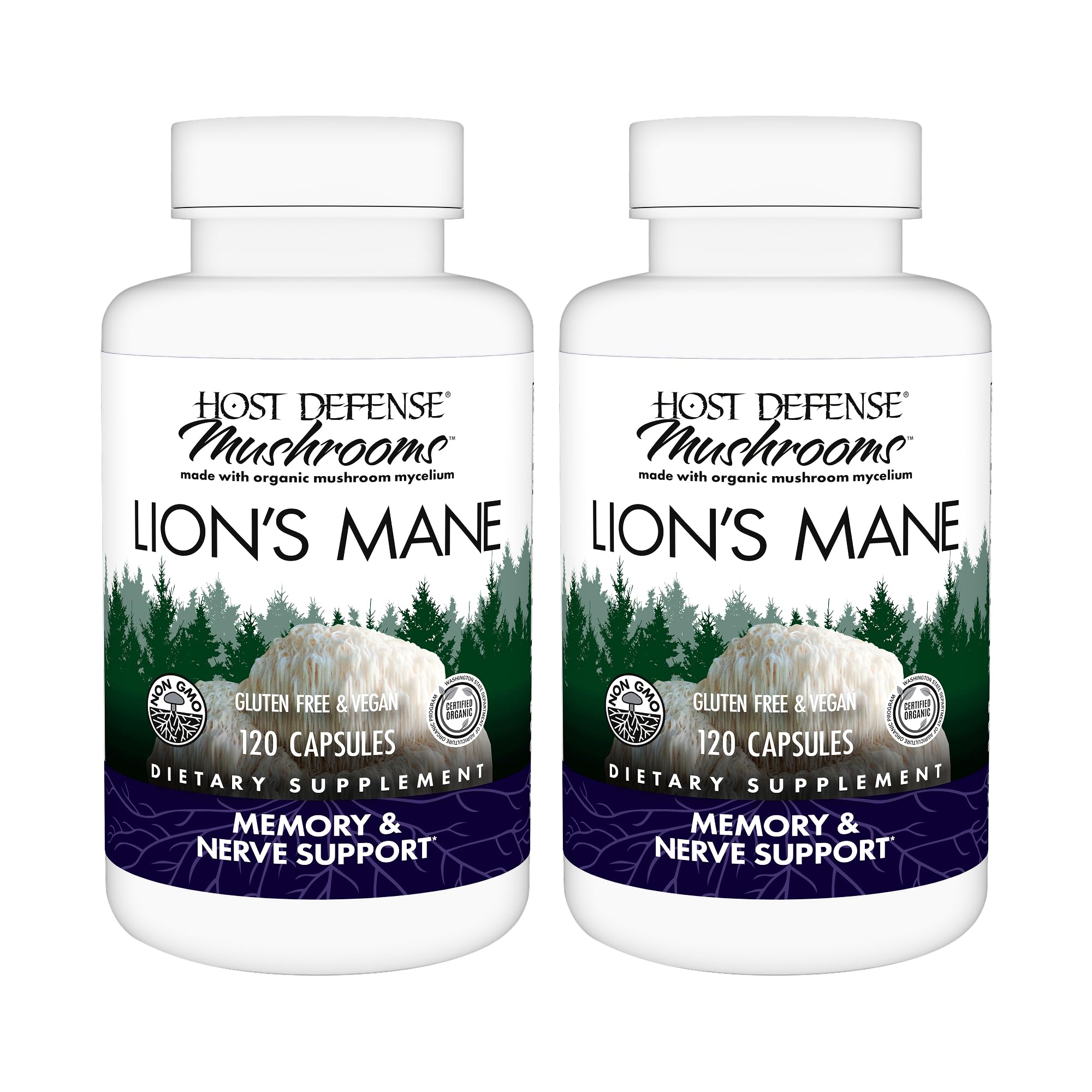 Host Defense Lion's Mane Capsules, 240 ct (2 x 120 ct)