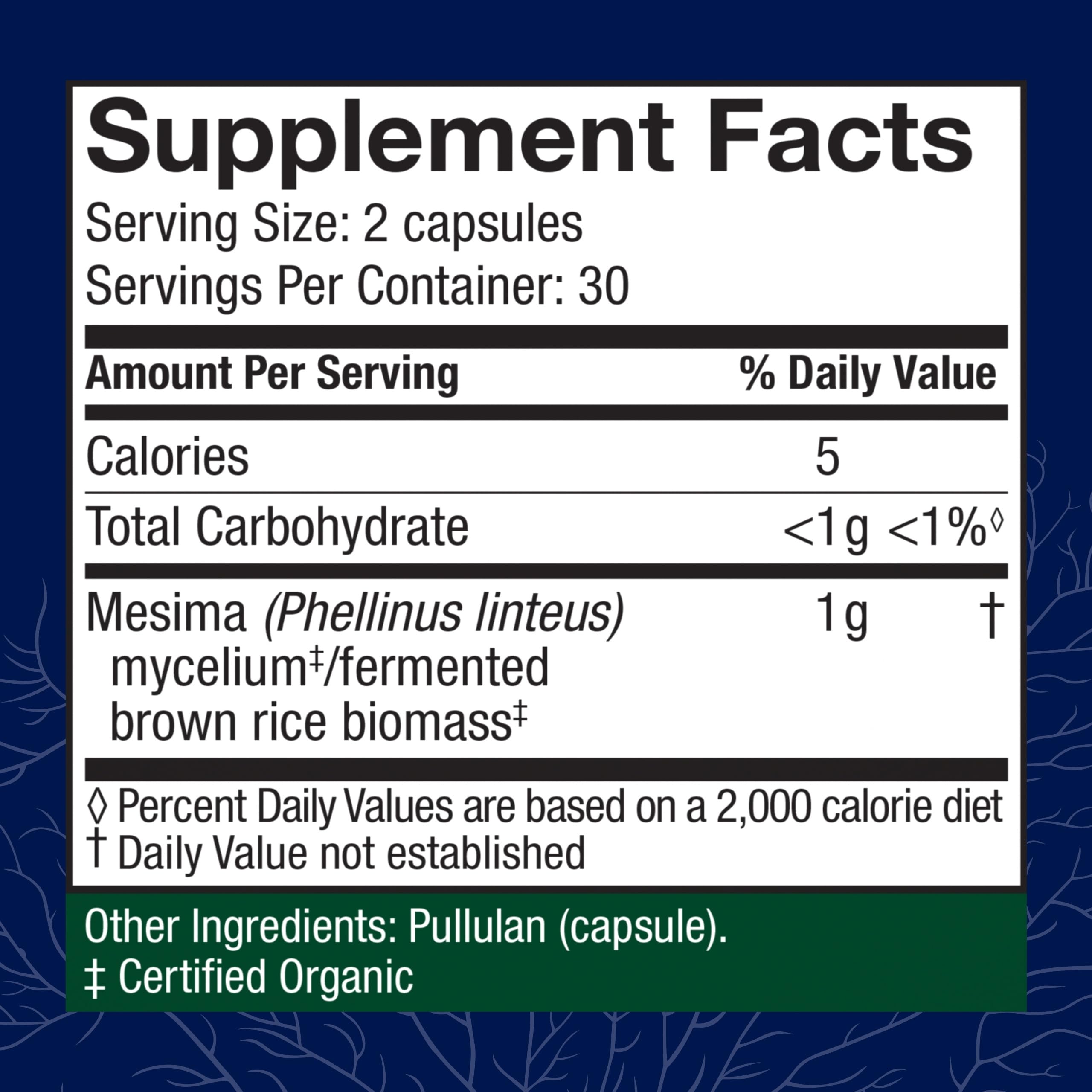 Host Defense Mesima Capsules | Immune Support & Antioxidant Mushroom Supplement - 60 Capsules