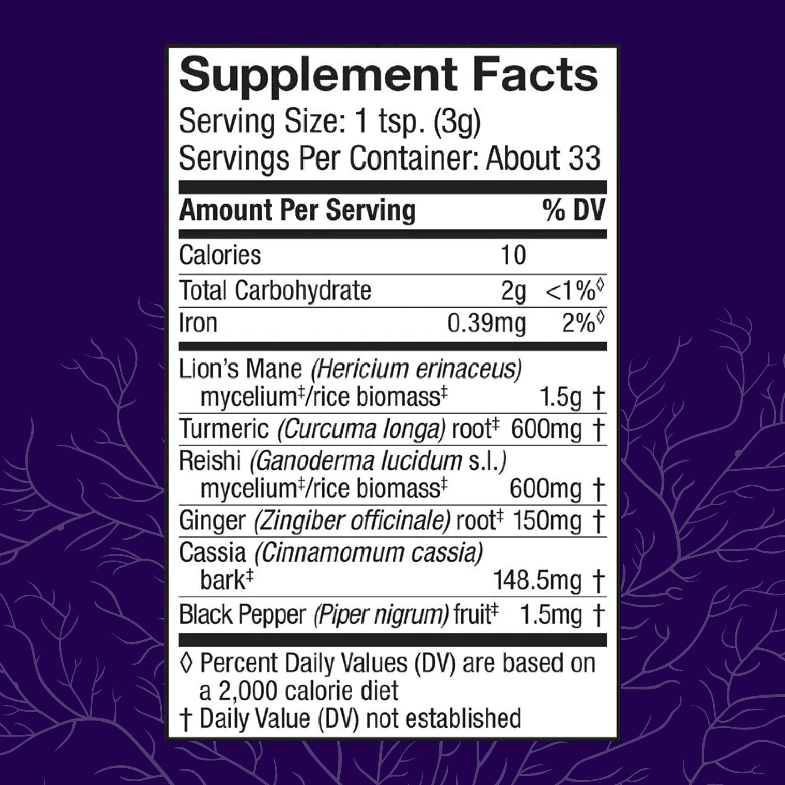 Host Defense MycoBotanicals Brain & Body Powder – Digestive & Immune Support with Lion's Mane & Reishi