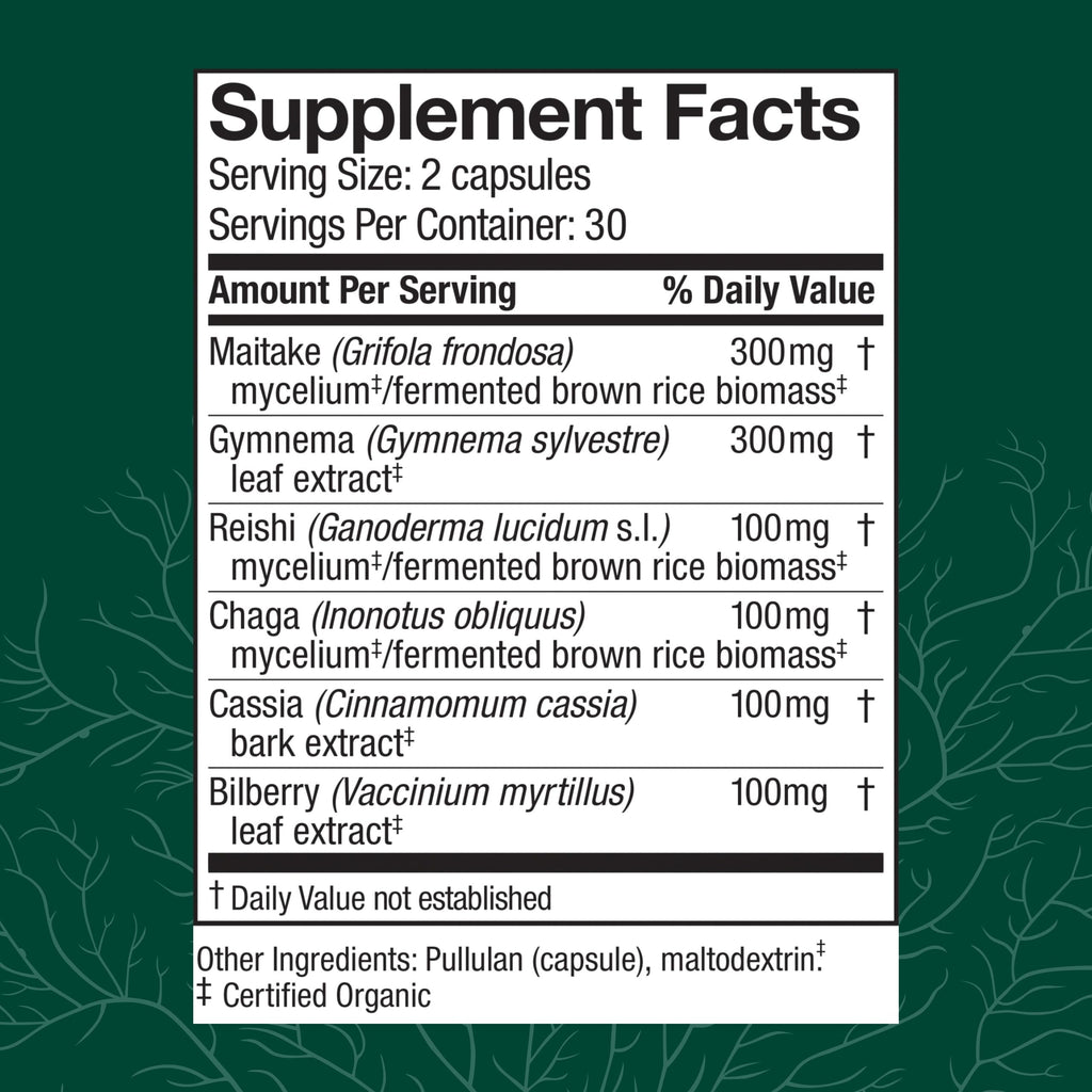 Host Defense MycoBotanicals Capsules – Reishi, Chaga & Maitake Mushroom Supplement (60 Capsules, 30 Servings)