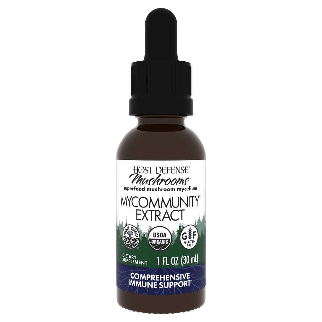 Host Defense MyCommunity Extract – 17-Species Mushroom Supplement for Immune Support | 1 fl oz