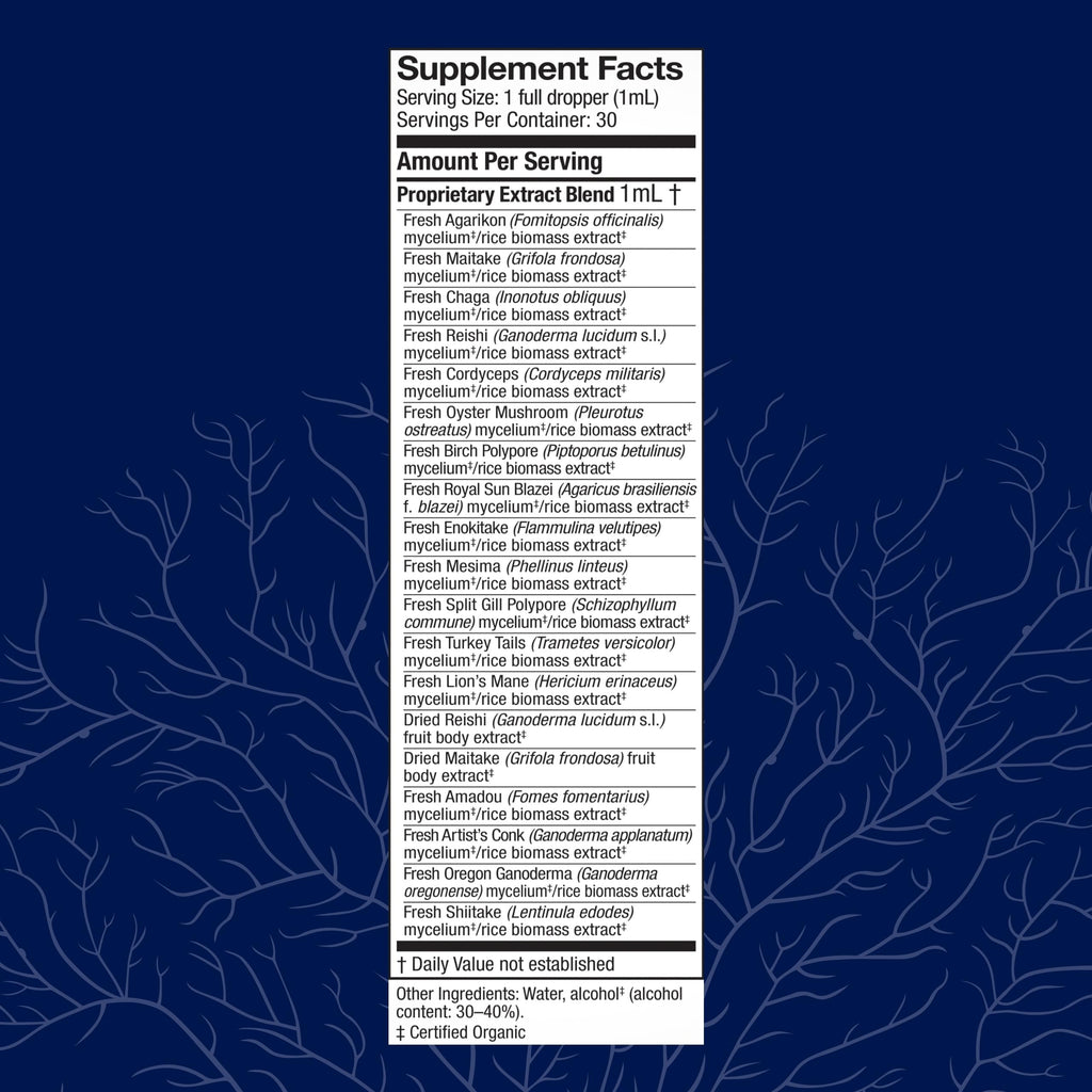 Host Defense MyCommunity Extract – 17-Species Mushroom Supplement for Immune Support | 1 fl oz