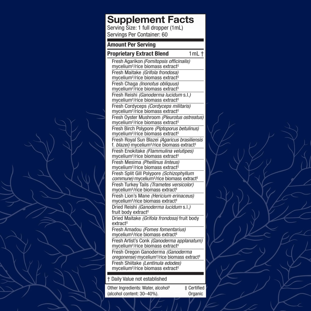 Host Defense MyCommunity Extract - 17-Species Mushroom Blend for Immune Support (2 fl oz)