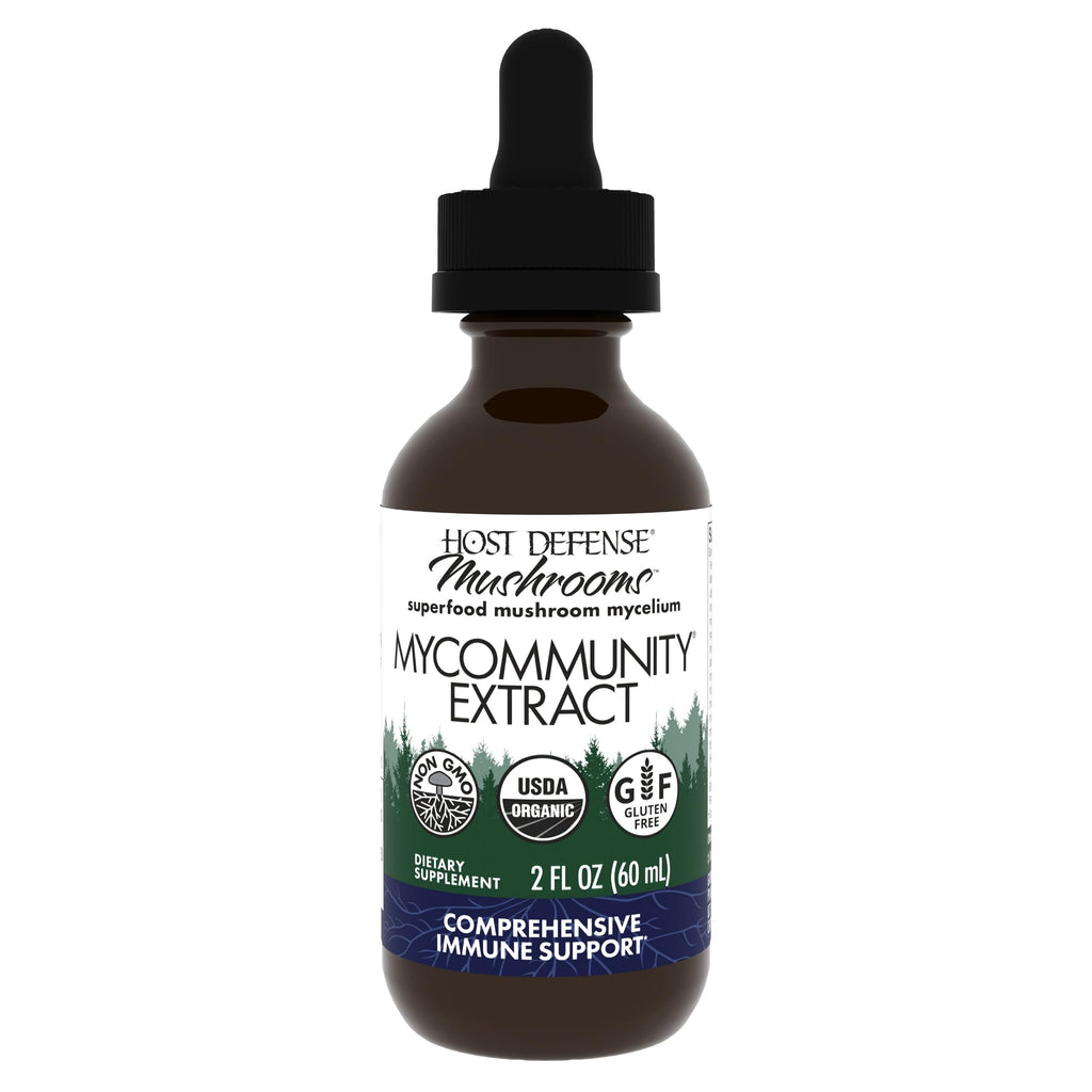 Host Defense MyCommunity Extract - 17-Species Mushroom Blend for Immune Support (2 fl oz)