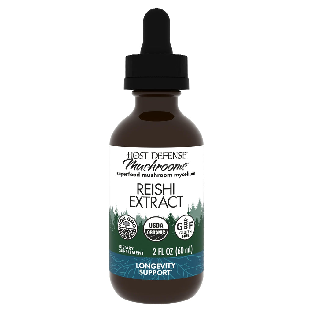 Host Defense Reishi Extract – Immune & Heart Health Support (2 fl oz, 60 Servings)