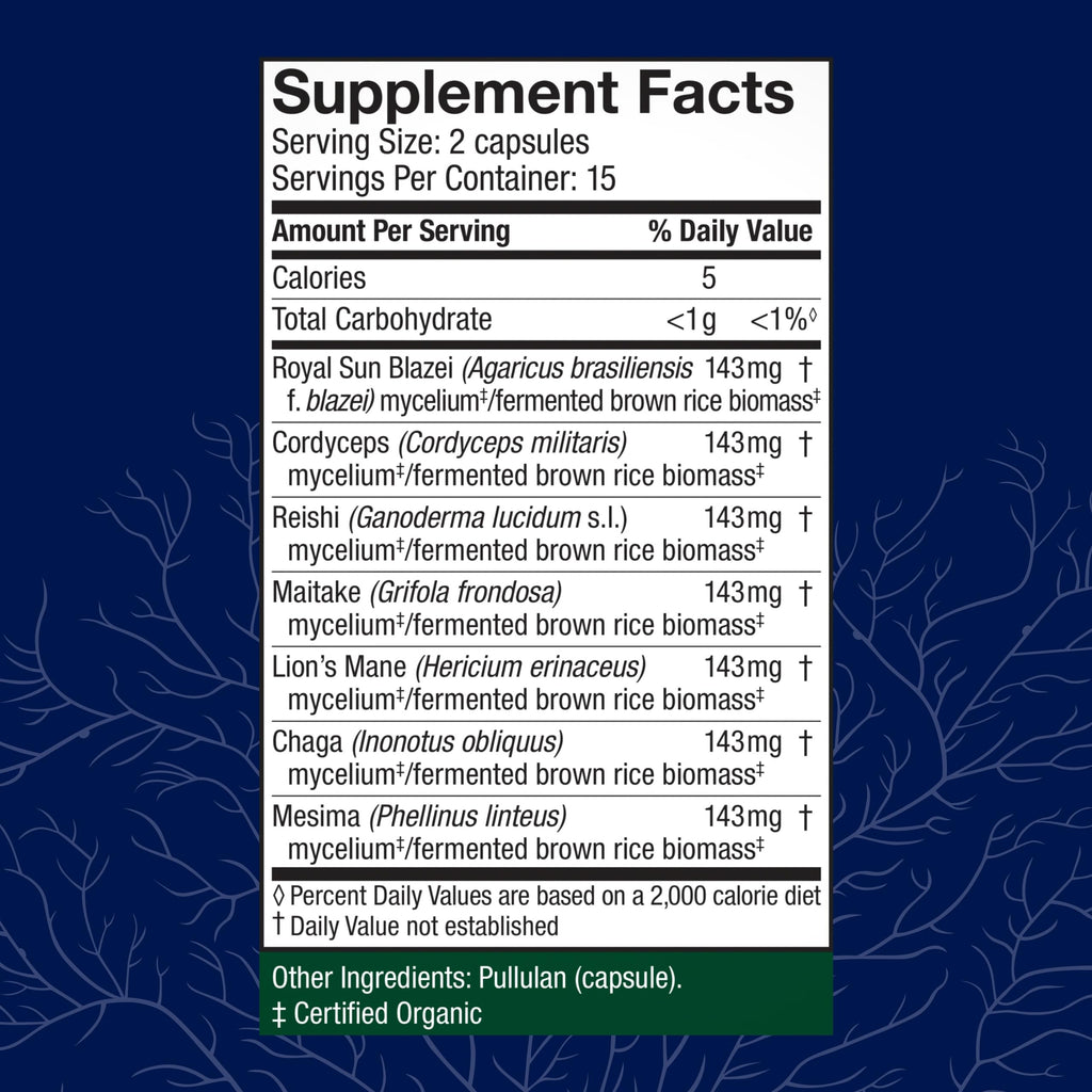 Host Defense Stamets 7-7 Species Blend - Immune Support (30 Capsules)