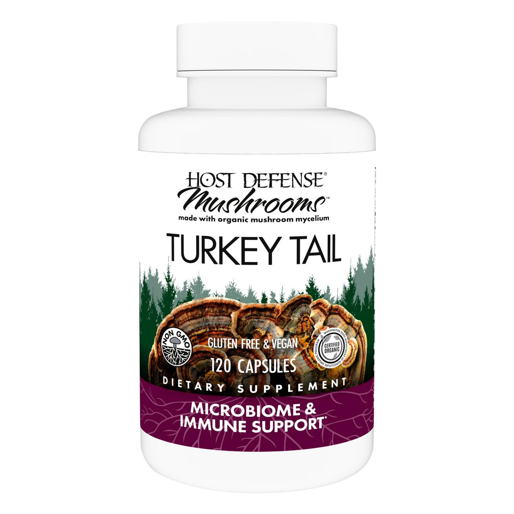 Host Defense Turkey Tail Capsules – Digestive Health & Immune Support