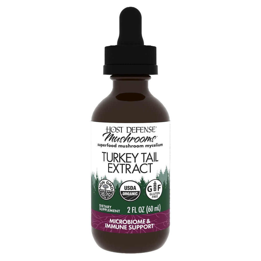 Host Defense Turkey Tail Extract – Digestive Health & Immune Support (2 oz)