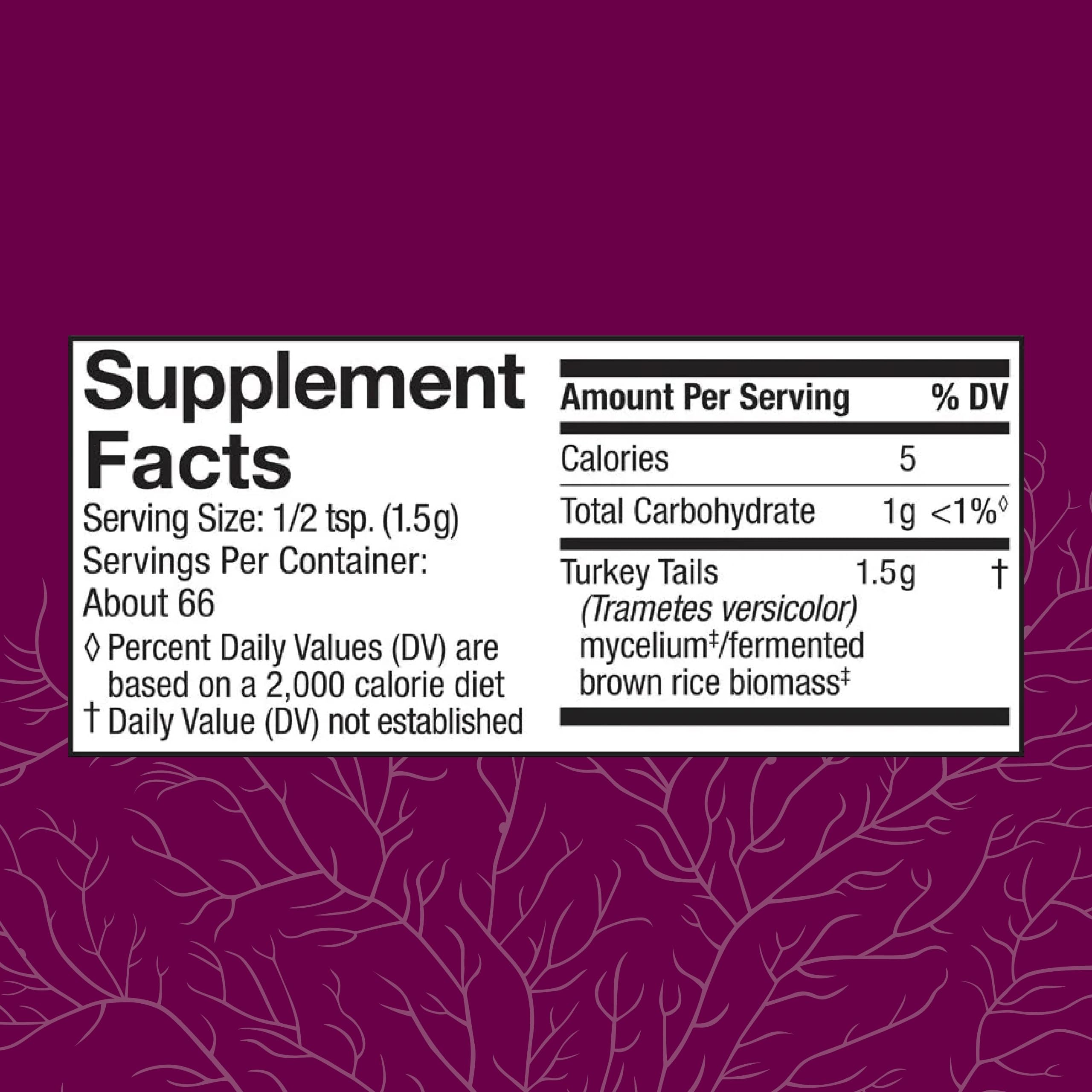 Host Defense Turkey Tail Mushroom Powder – Digestive Health & Immune Support (3.5 oz, 66 Servings)