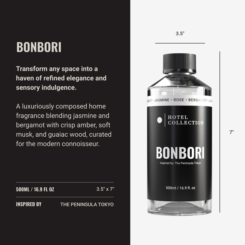 Hotel Collection Bonbori Diffuser Oil – Bergamot, Jasmine & Rose (500 mL)