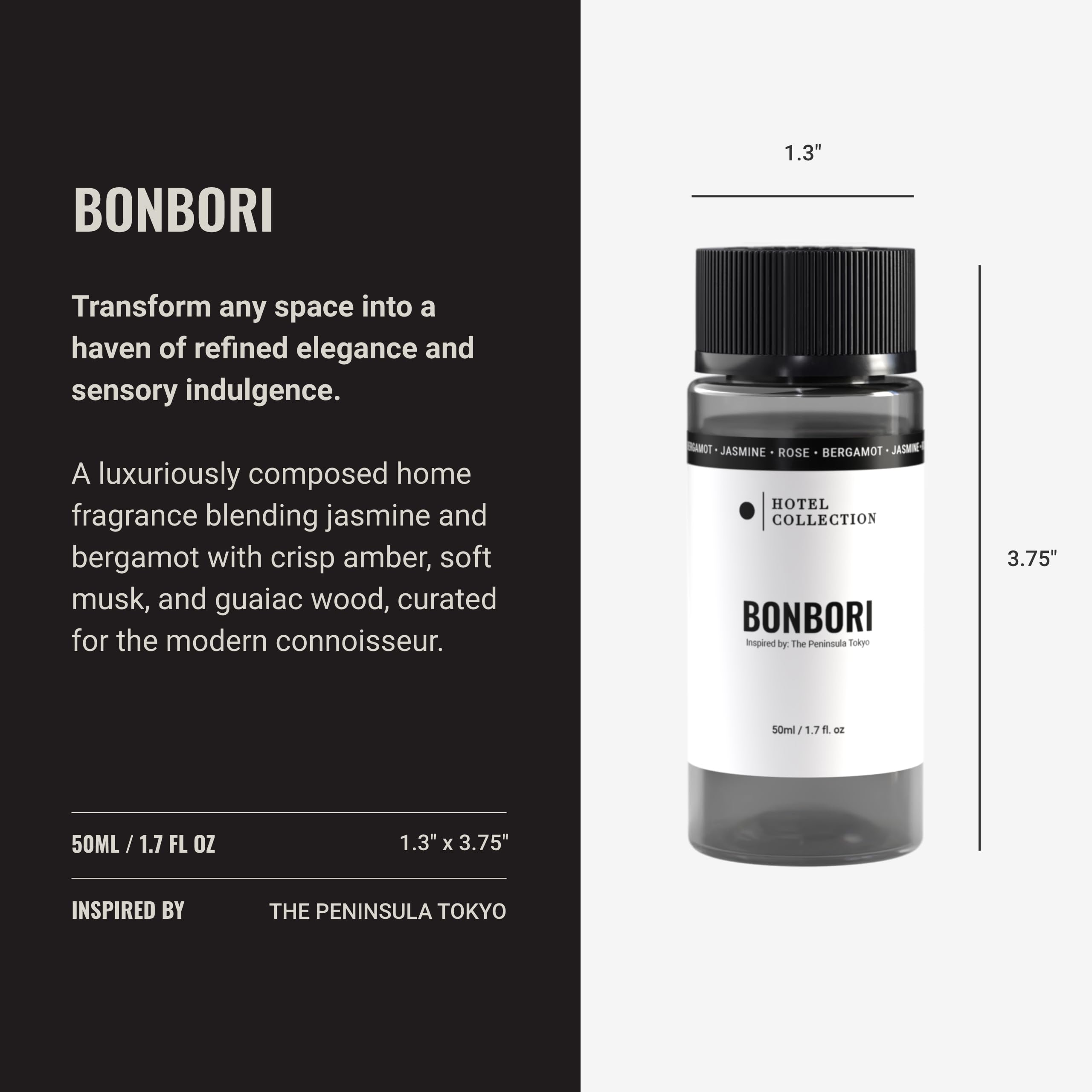 Hotel Collection Bonbori Diffuser Oil – Bergamot, Jasmine & Rose (50 mL)