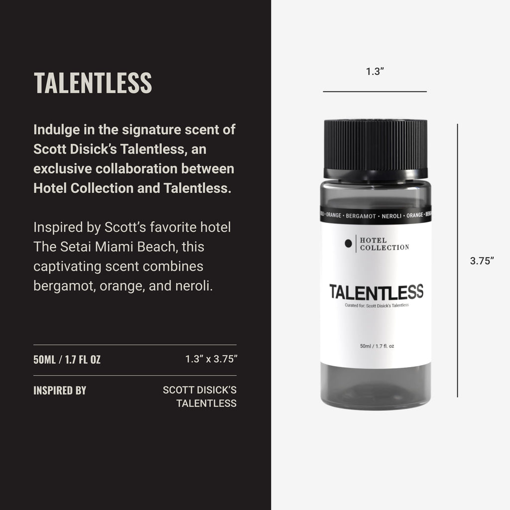 Hotel Collection Diffuser Oil: Talentless Oil Blend by Scott Disick — Lemon Zest, Juniper Berries & Agarwood (50ML)