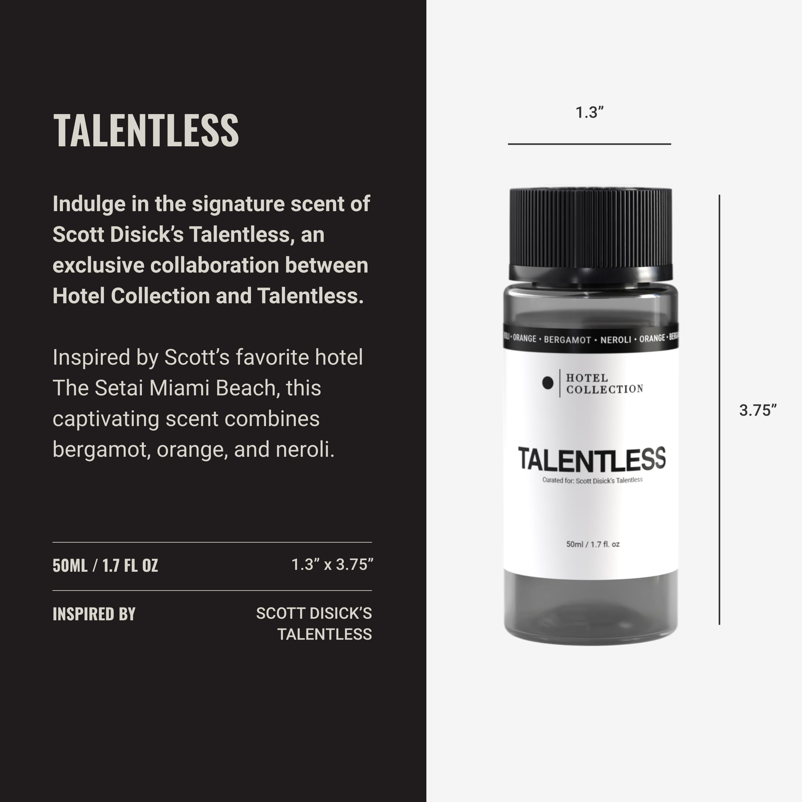 Hotel Collection Diffuser Oil: Talentless Oil Blend by Scott Disick — Lemon Zest, Juniper Berries & Agarwood (50ML)