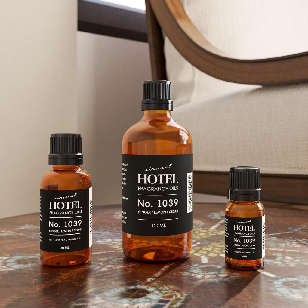 Hotel Diffuser Oil No. 1039 - Nobu-Inspired Ginger Lemon Cedar (120 mL)