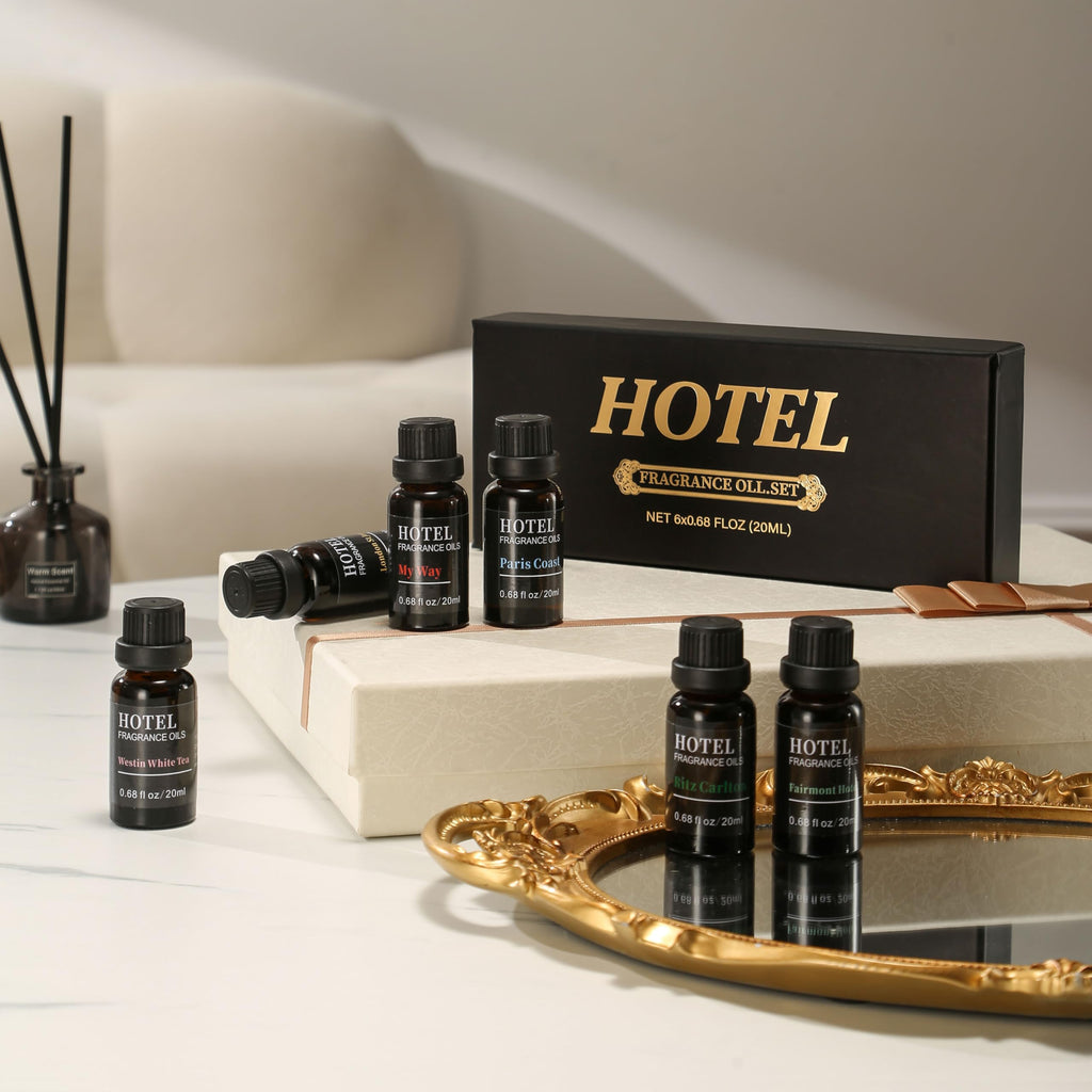 Hotel Collection Luxury Scent Diffuser Oils Set – My Way, Westin White Tea & Ritz-Carlton