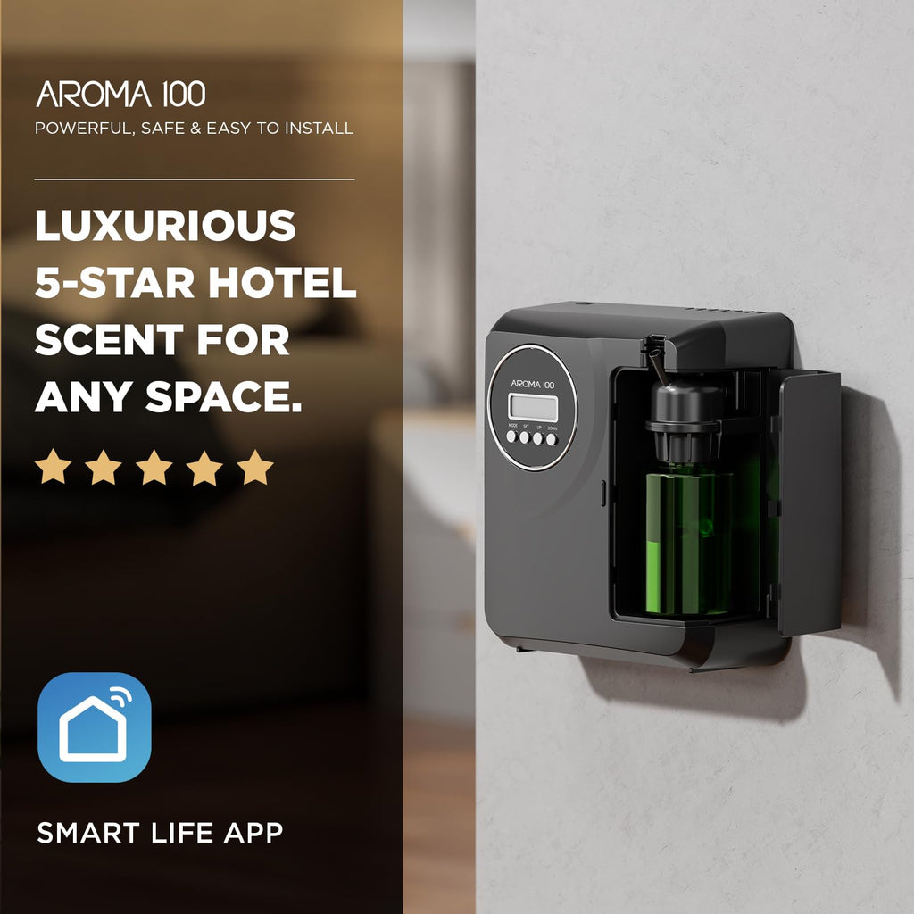 Waterless Diffuser for 2000 sq ft | App Control | Black