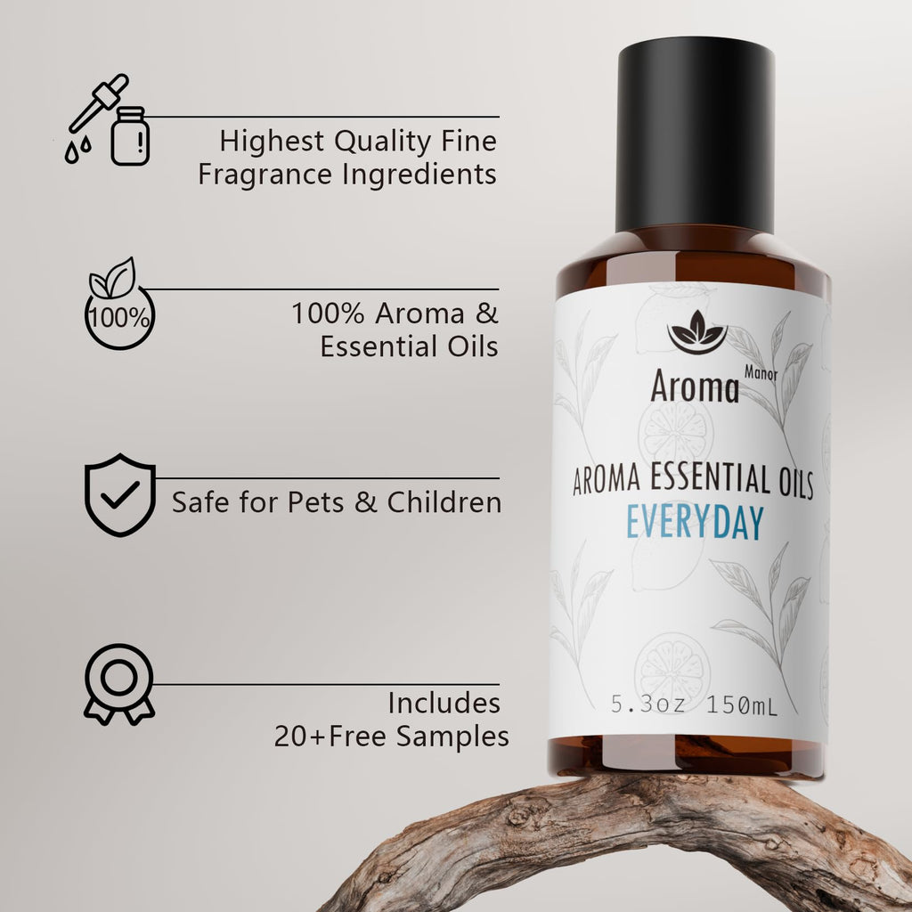 Hotel Scent Diffuser – Luxury Home & Office Aromas (Lemon, Citron, Guaiac Wood, Tea Leaves)