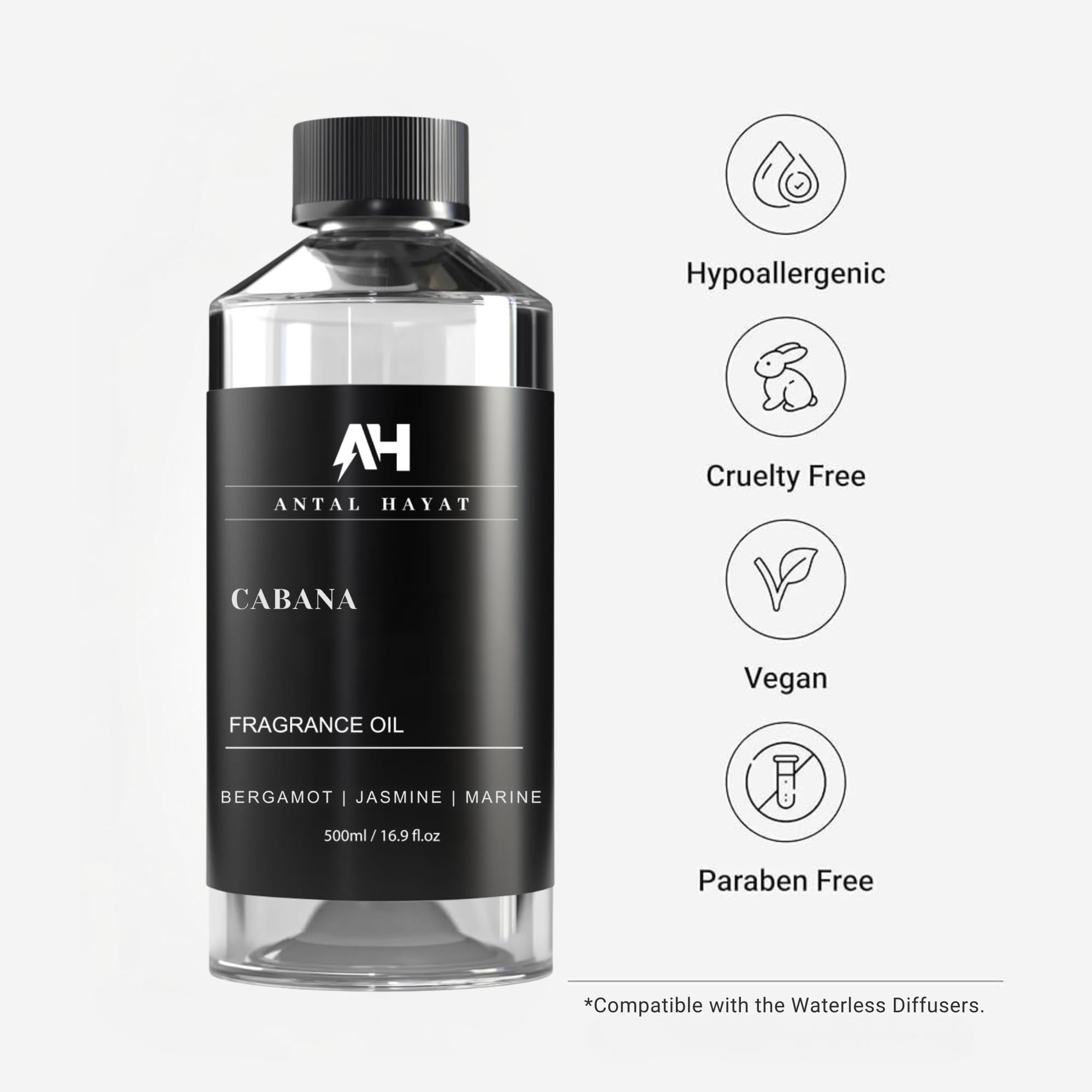 Hotel Scents Cabana Diffuser Oil – Ritz Carlton Inspired Luxury Aromatherapy 500mL
