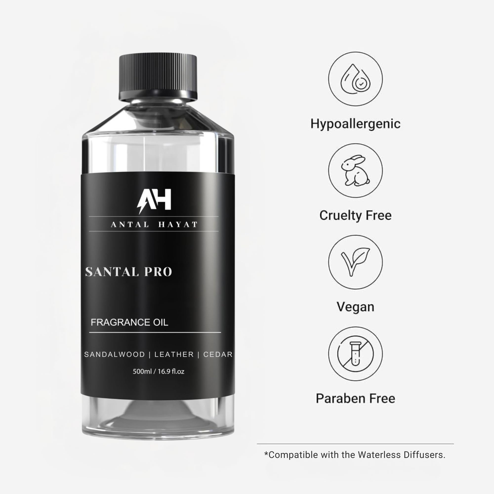Santal Diffuser Oil 500mL – Luxury Hotel Inspired Fragrance