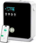 HOTOIQ Waterless Essential Oil Diffuser – Large Room Coverage up to 1500 sq ft, 240ml, Wall-Mount, Smart App