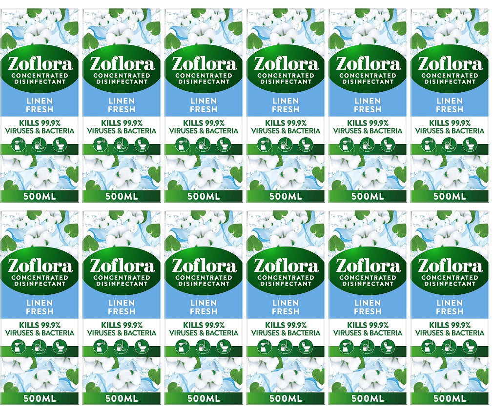 12 x Zoflora Linen Fresh  - 120ML