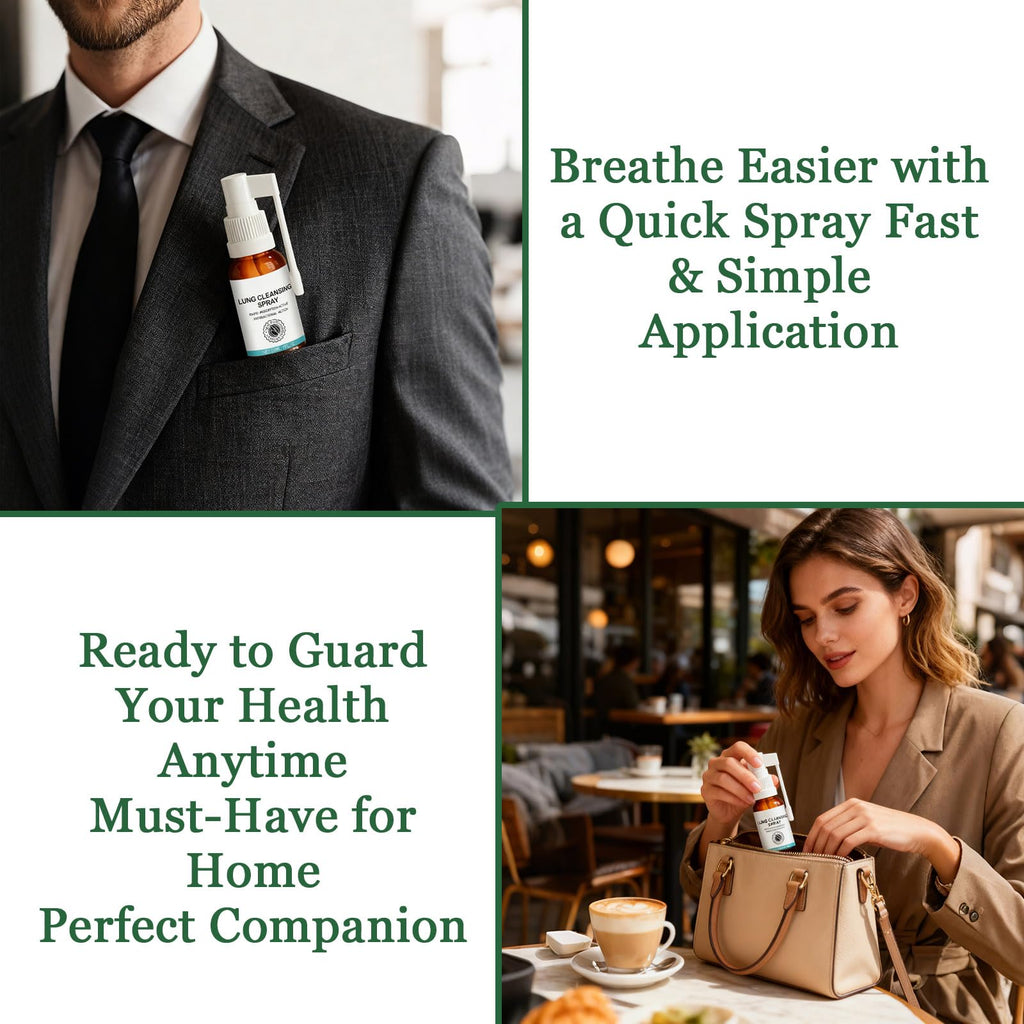 Organic Herbal Lung Cleansing Spray | Breath Easy, Mucus Relief