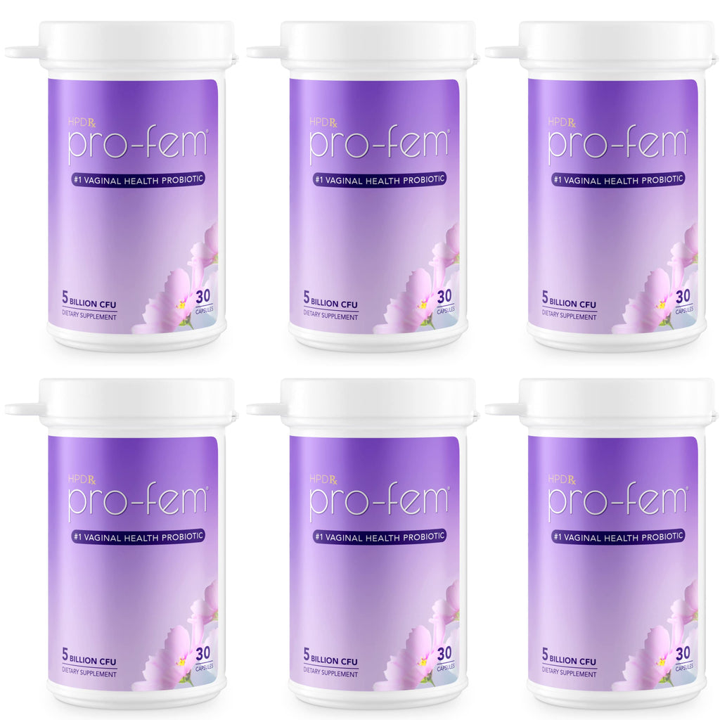 HPD Rx Pro-Fem Vaginal Health Probiotic (6-Pack) | pH Balance & UTI Support