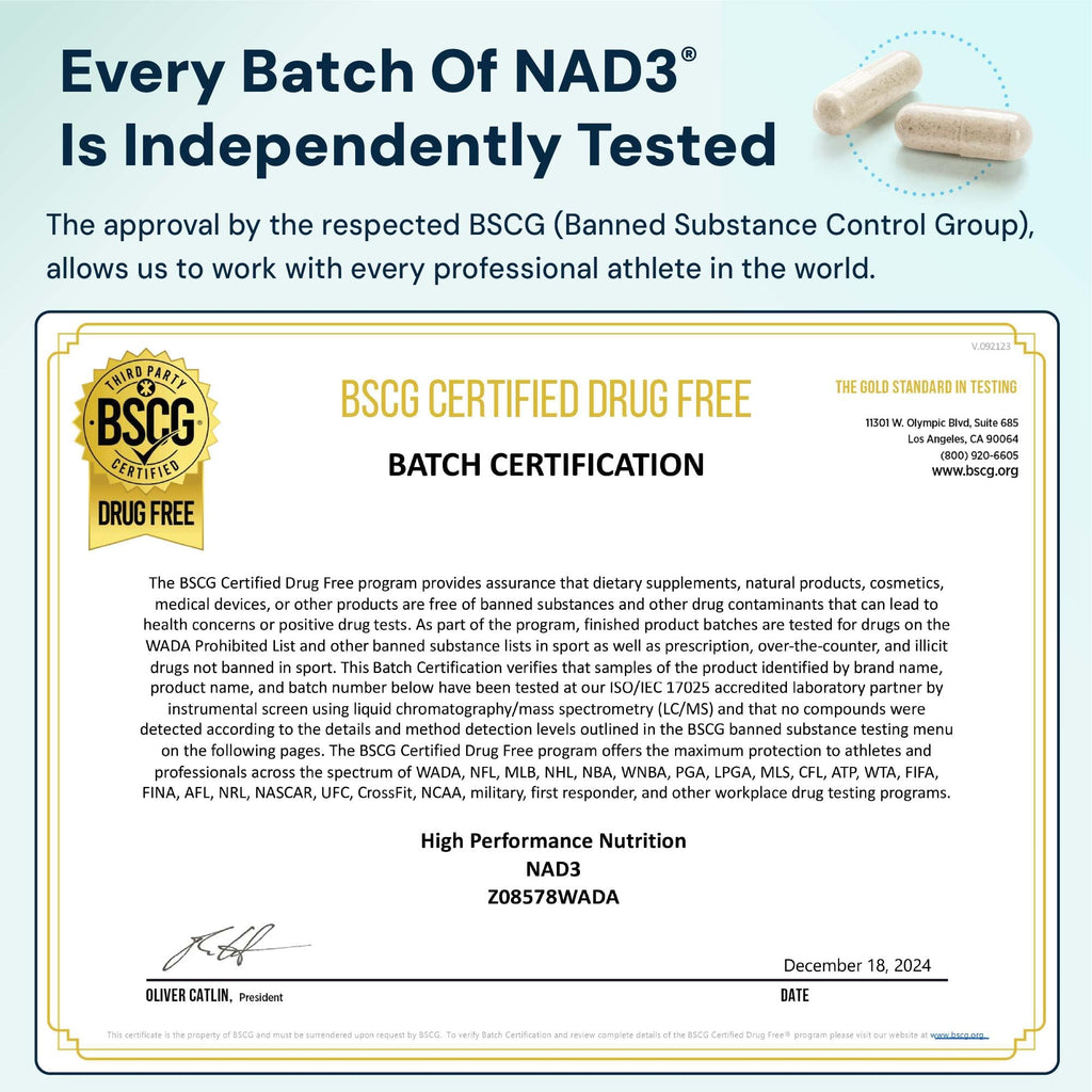 HPN NAD3 Clinical NAD+ Booster – Cellular Health, Energy & Longevity | 240ct